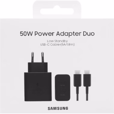 Samsung 50W Duo Power Adapter + Cable Original New (Retail)
